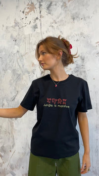Jungle music t-shirt black