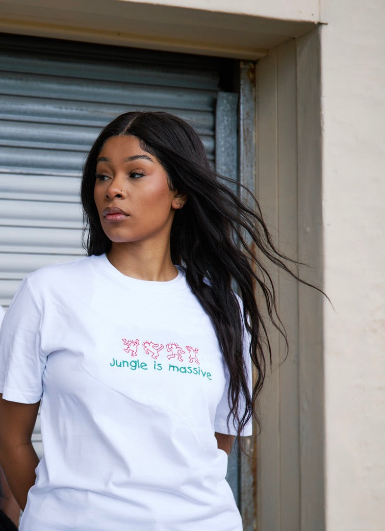 Jungle rave outfit white t-shirt