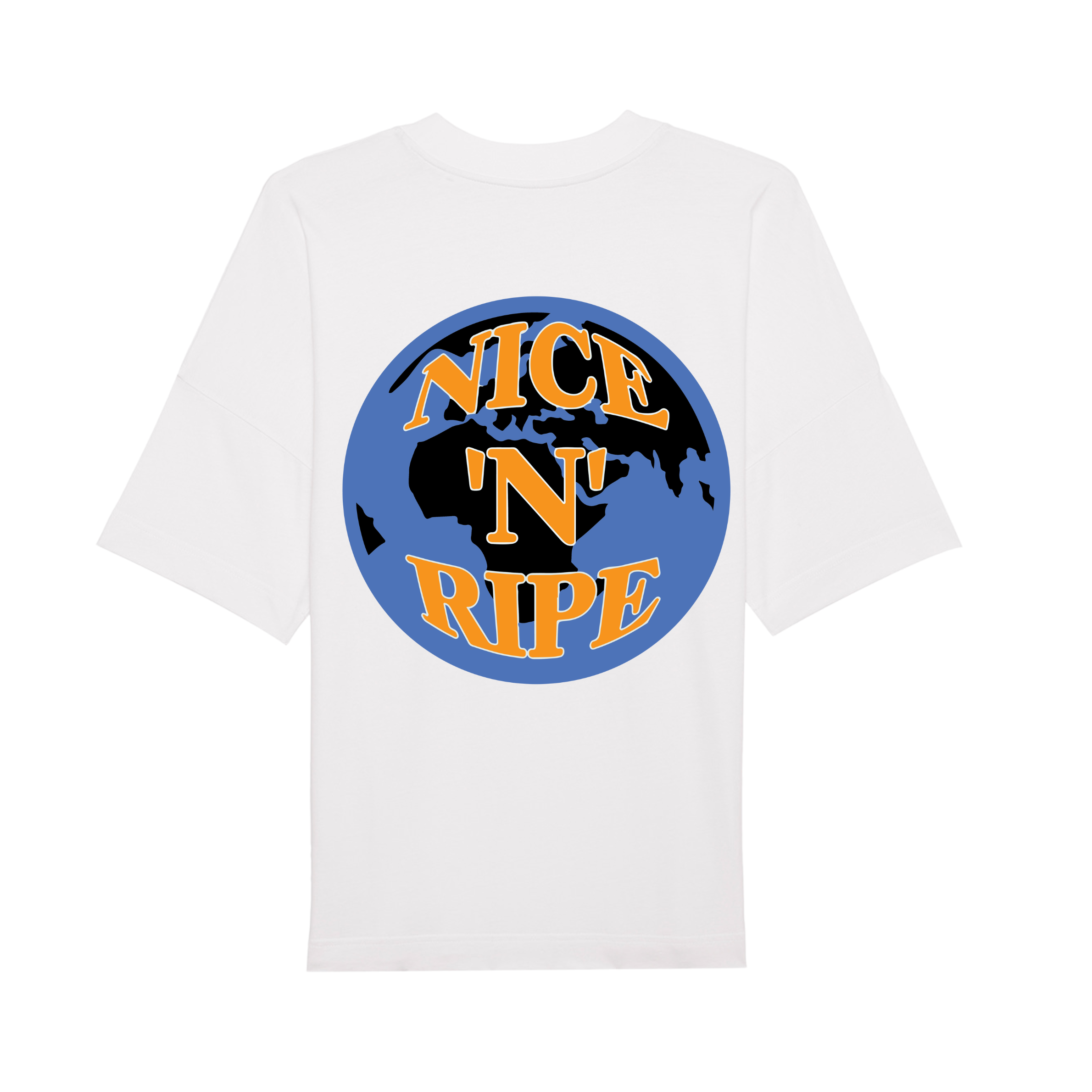 Nice 'n Ripe Logo Nice ’N’ Ripe® Tee White – UK Garage & Grant Nelson T-Shirt (Blue/Gold ...
