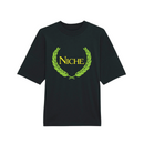 Niche Sheffield Bassline tee black printed design