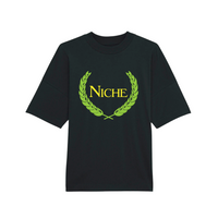 Niche Sheffield Bassline tee black printed design