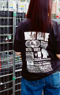 Oversized black jungle rave shirt