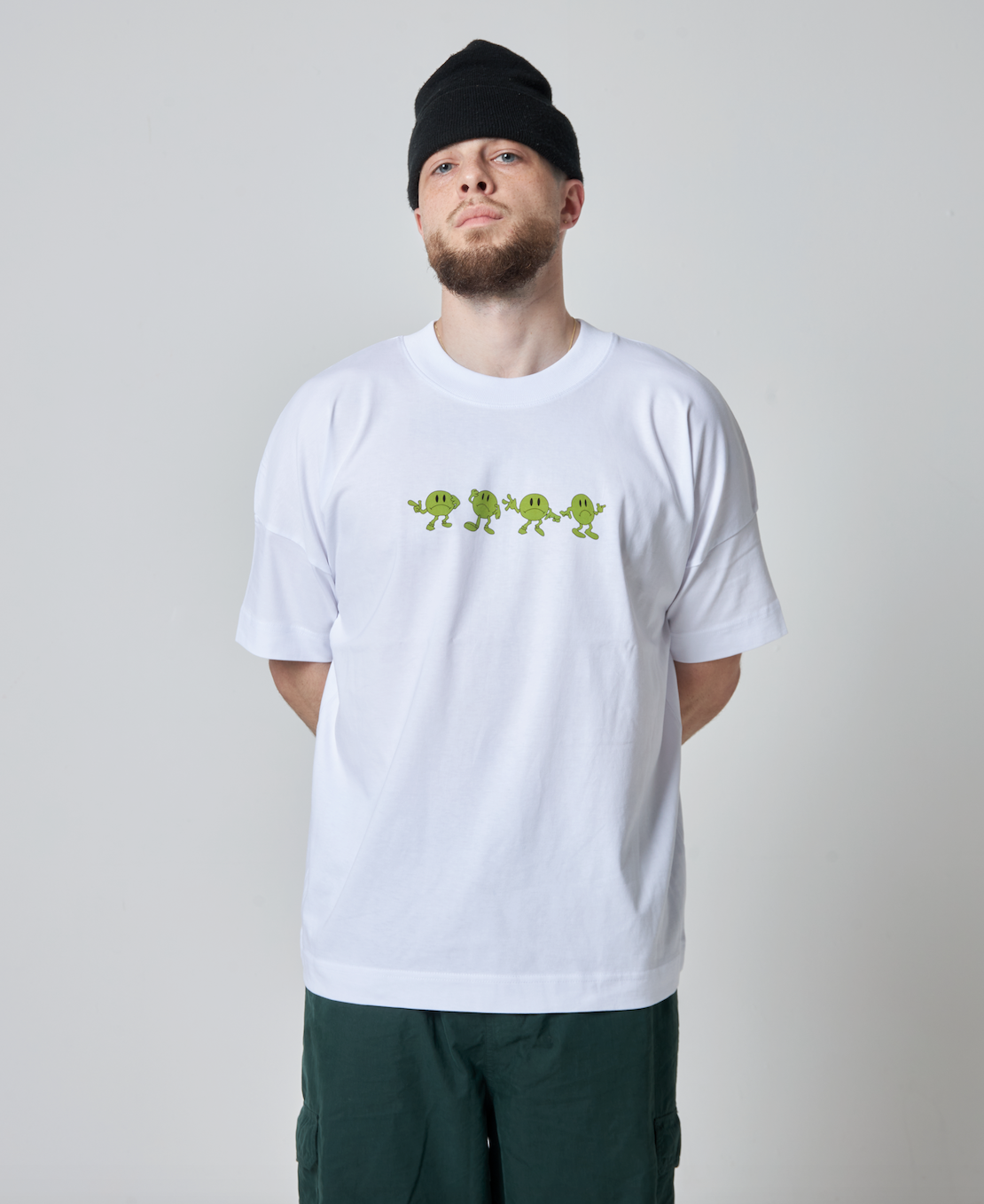 4X4 WOBBLE MAN TEE WHITE