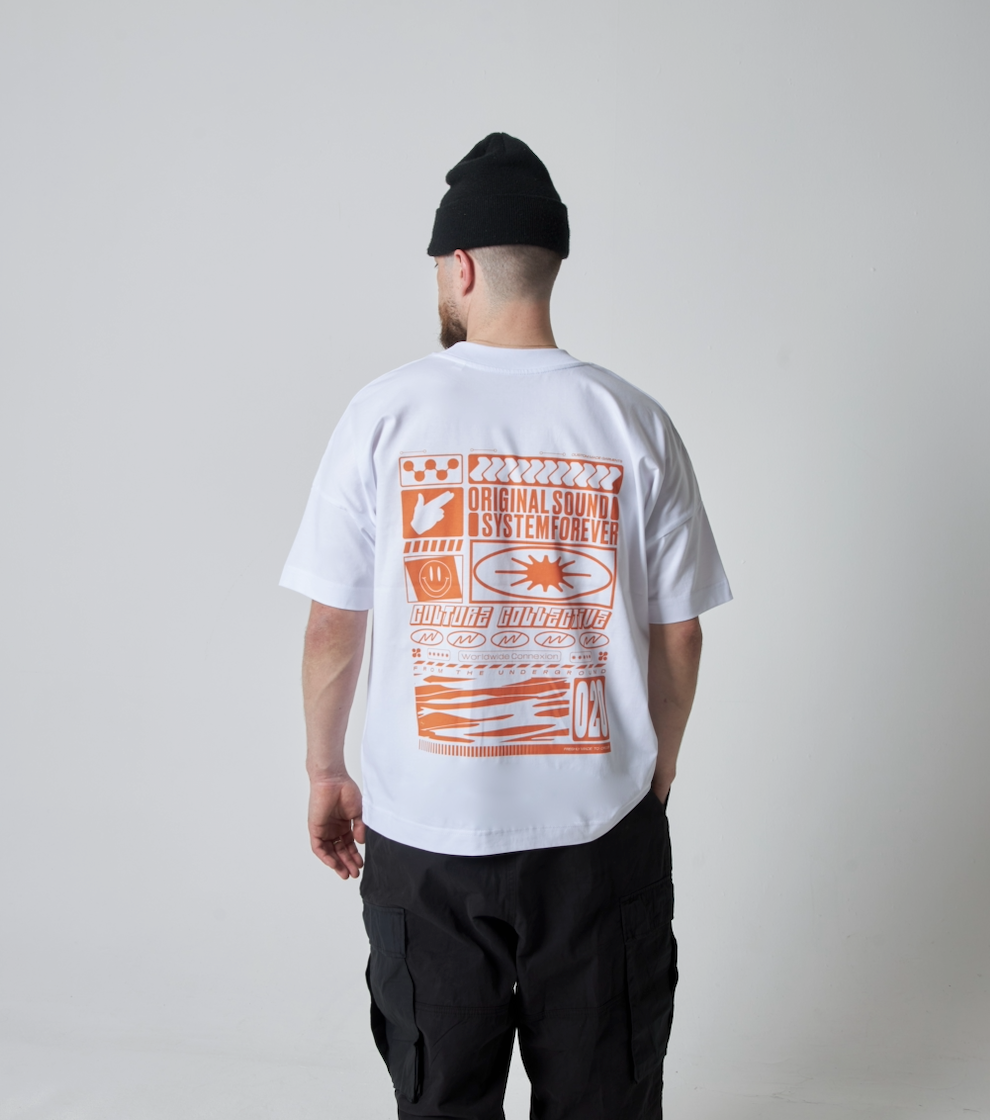 SOUNDSYSTEM TEE ORANGE