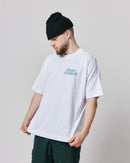 Sound system print tee green