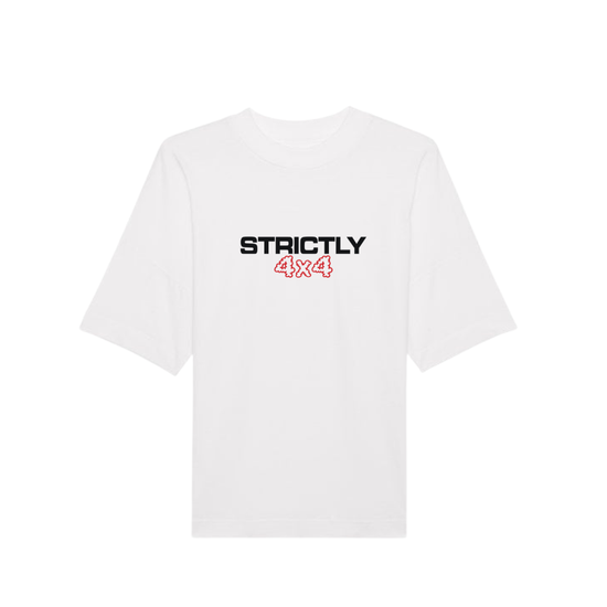 Strictly 4×4® Tee White – Bassline, UKG & Speed Garage T-Shirt ...