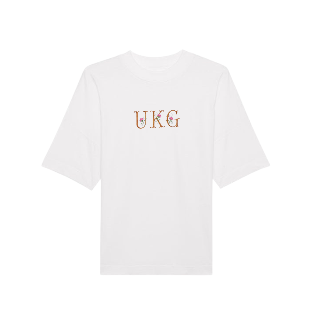 UKG FLORAL TEE WHITE