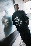 UK dubstep rave tee with shadow graphic