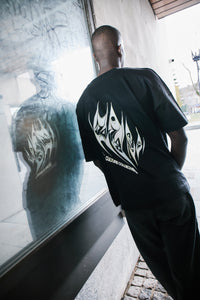 UK dubstep rave tee with shadow graphic