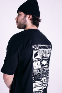 Warehouse rave clothing black