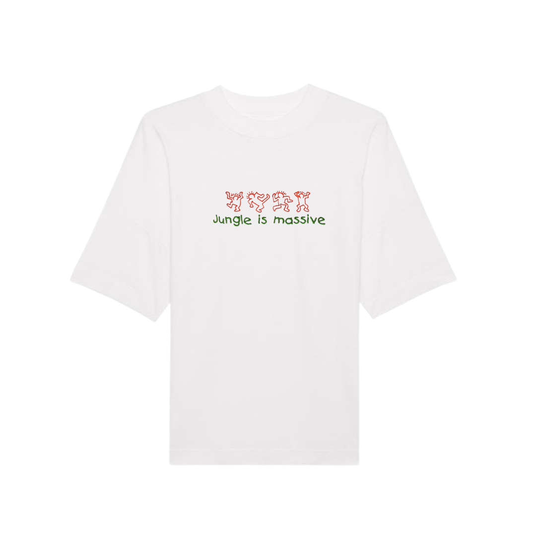 JUNGLIST MASSIVE TEE WHITE