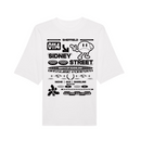 White Sheffield Bassline tee 0114 design
