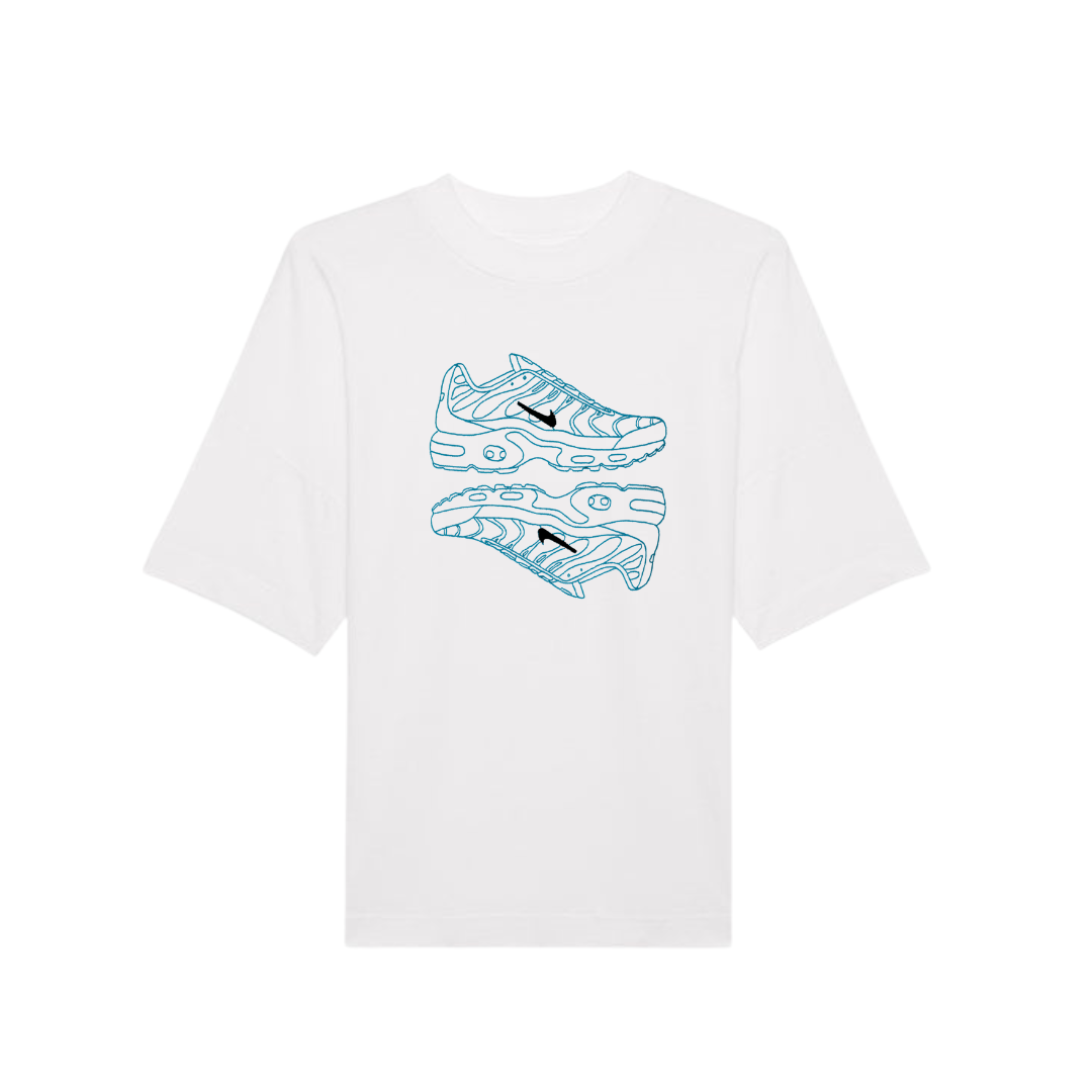 White TN trainer outline tee