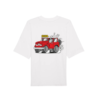 White UKG 4x4 music tee