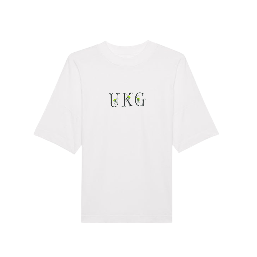 UKG FLORAL TEE WHITE