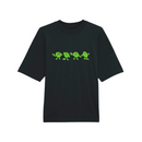 Wobble Man embroidered tee black bassline design