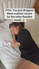 WOBBLE MAN EMBROIDERED BASSLINE CUSHION COVER (BLACK)